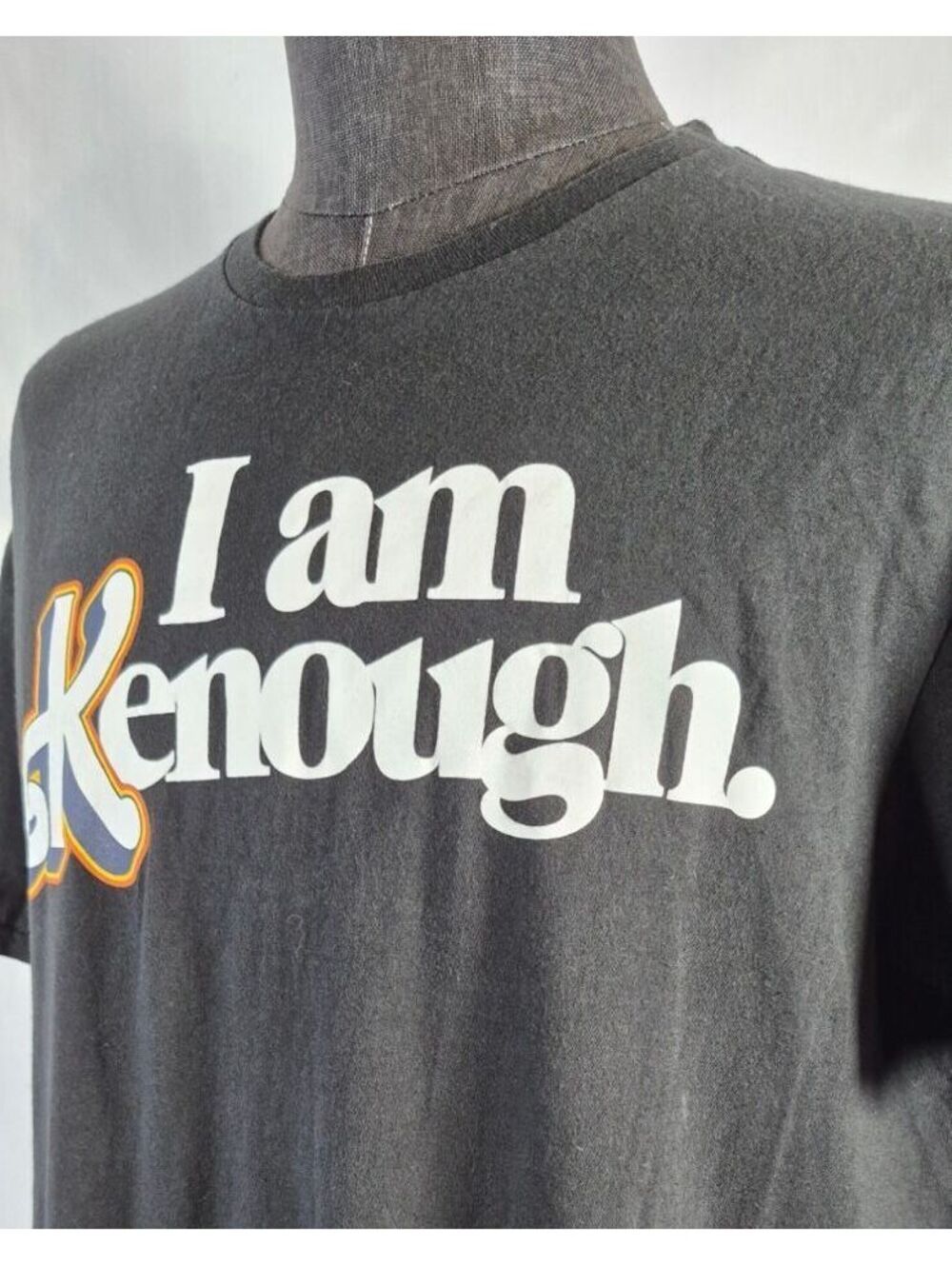 Barbie The Movie I Am Kenough Graphic Tee Black XL